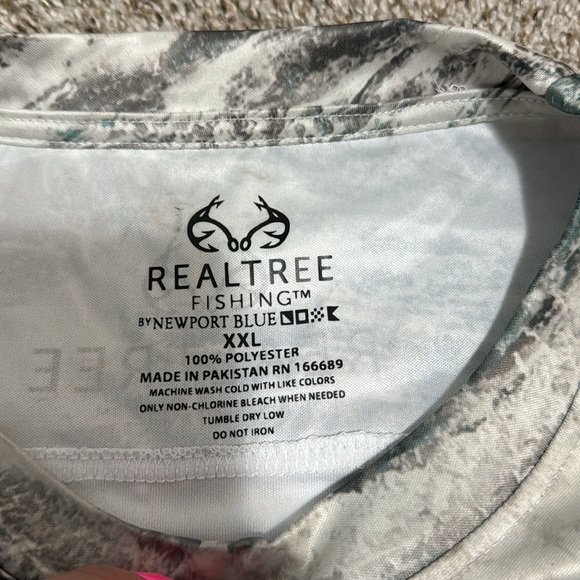 REALTREE FISHING RTF Poly Short Sleeve Tee in Aspect Arctic White size X… - Picture 4 of 8